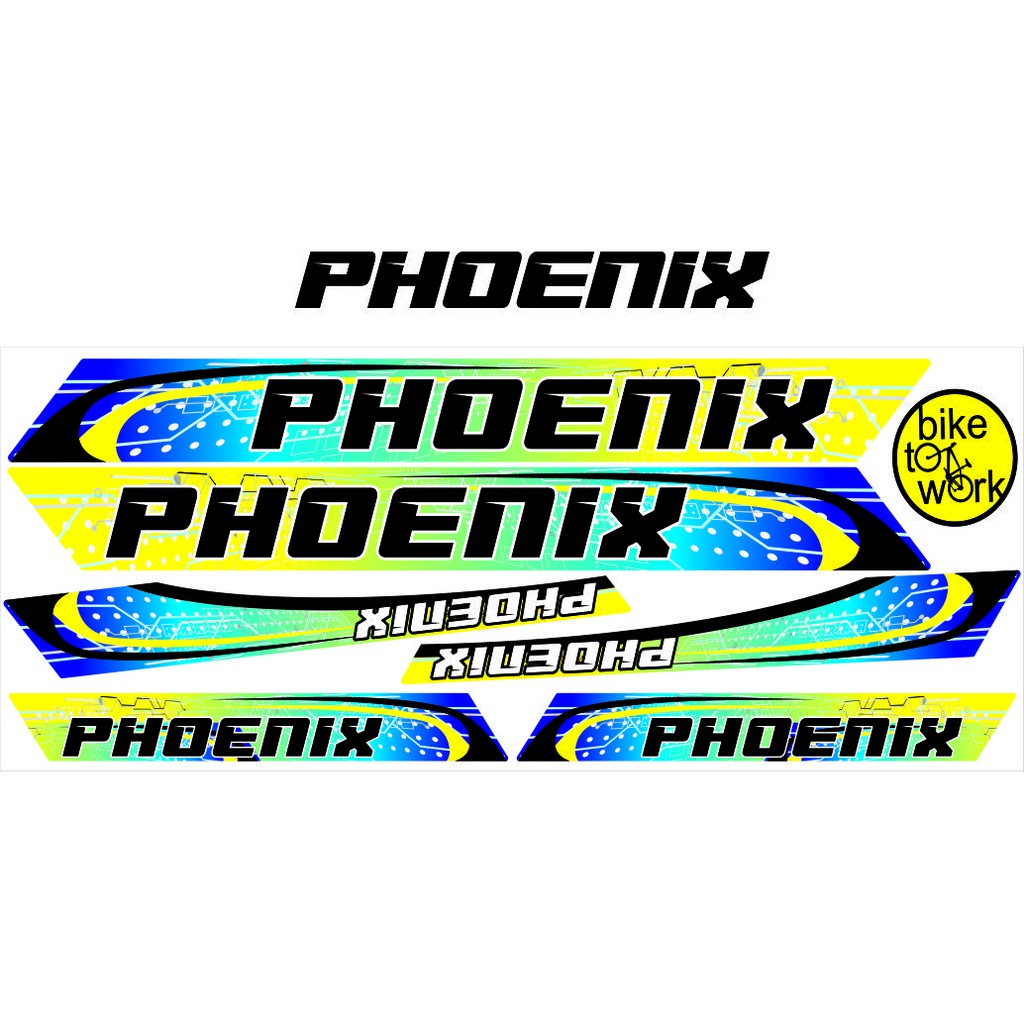 STRIPING BIKE SEPEDA STICKER PHOENIX