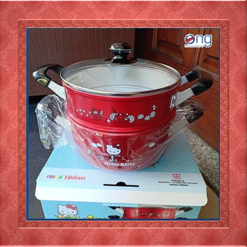 Diskon Panci Kukus Steamer Dandang Hello Kitty Nidan 20 cm 2 Susun Maspion Penawaran Menarik