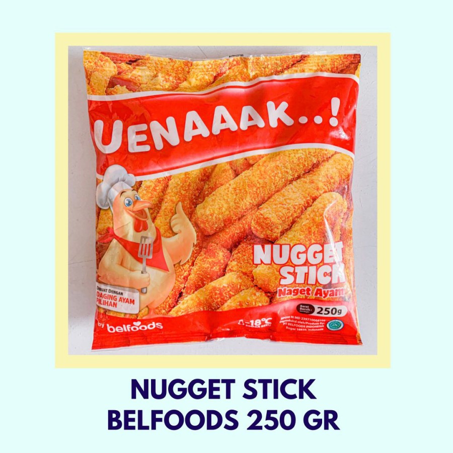 ueeenaak Nugget Ayam Chicken Stick 250 gr belfoods