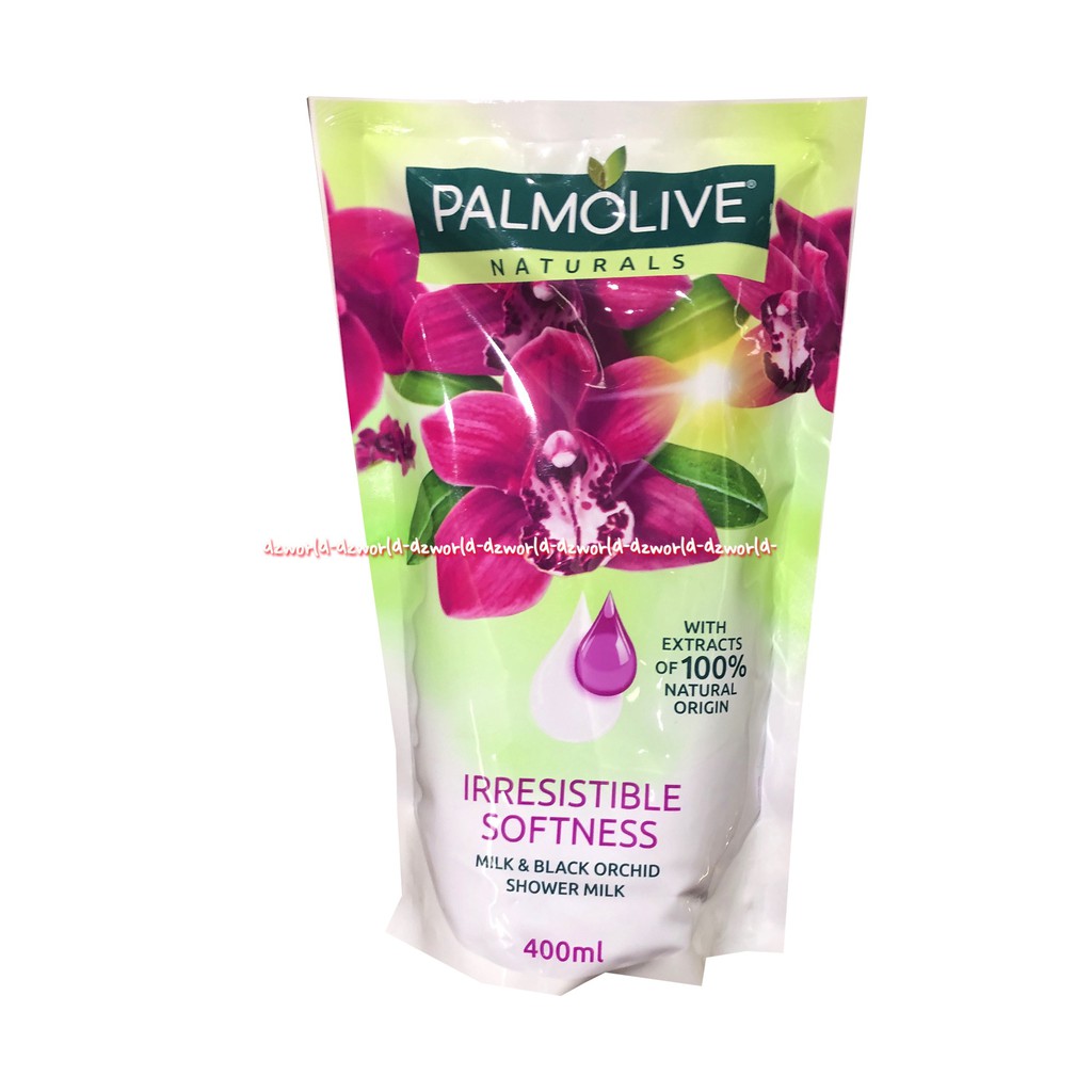 Palmolive Naturals Orchid 400ml Sensation Mineral massage Refill Sabun Mandi Palmolife Natural Pouch