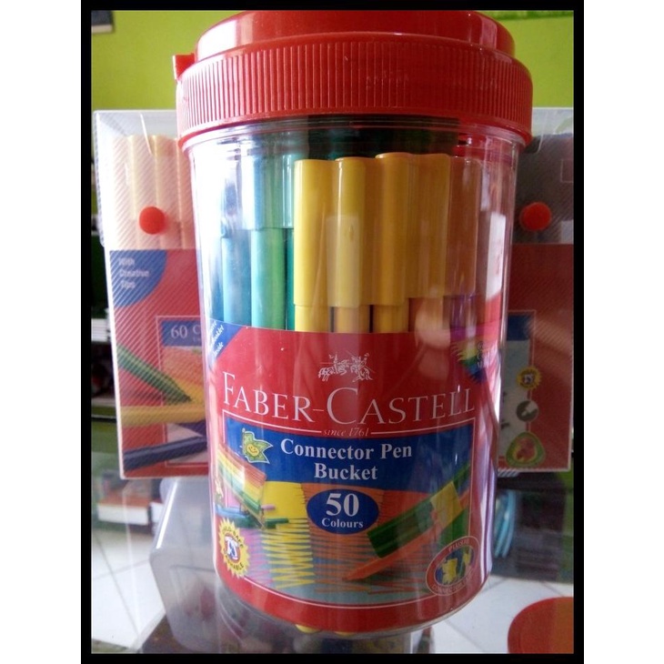 

Spidol Warna: Connector Pen Faber Castell Isi 50 Kode 135