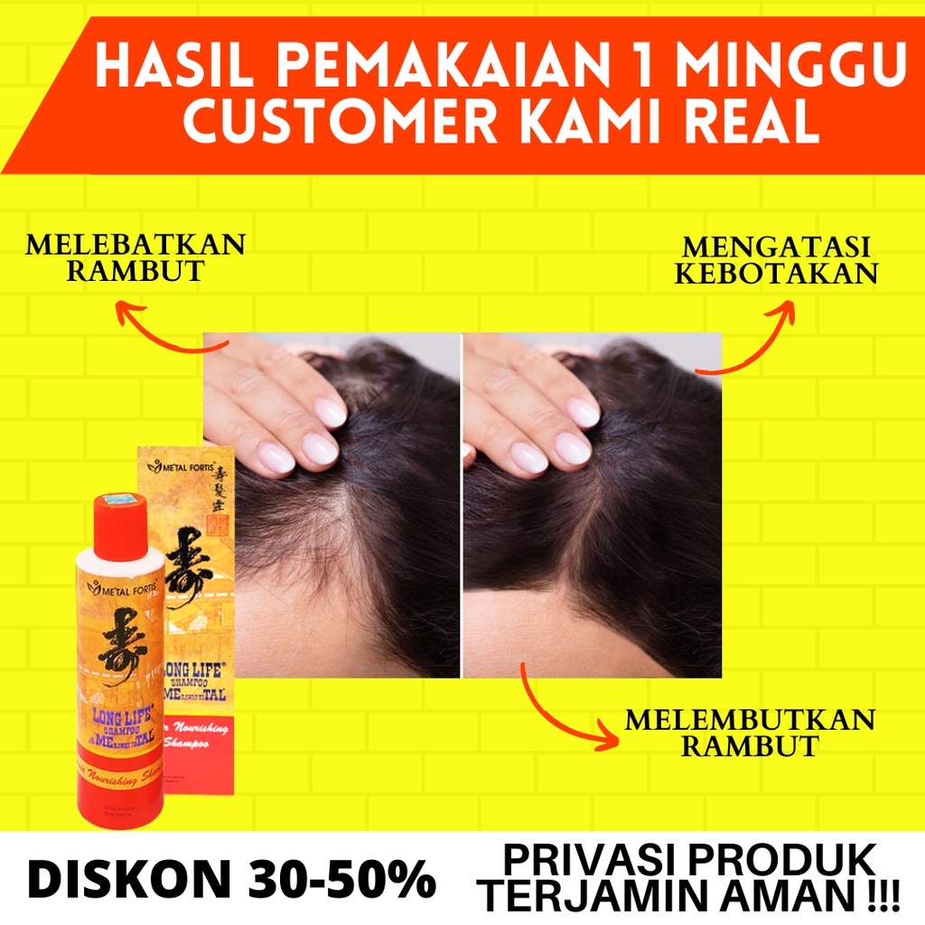 SAMPO METAL PEMANJANG RAMBUT SHAMPOO METAL 60ML PENUMBUH RAMBUT BOTAK ORIGNAL BPOM