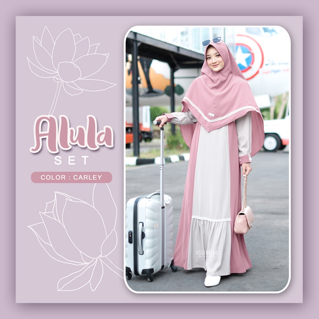 {Silmee} Alula Set Dress. gamis set khimar cantik.