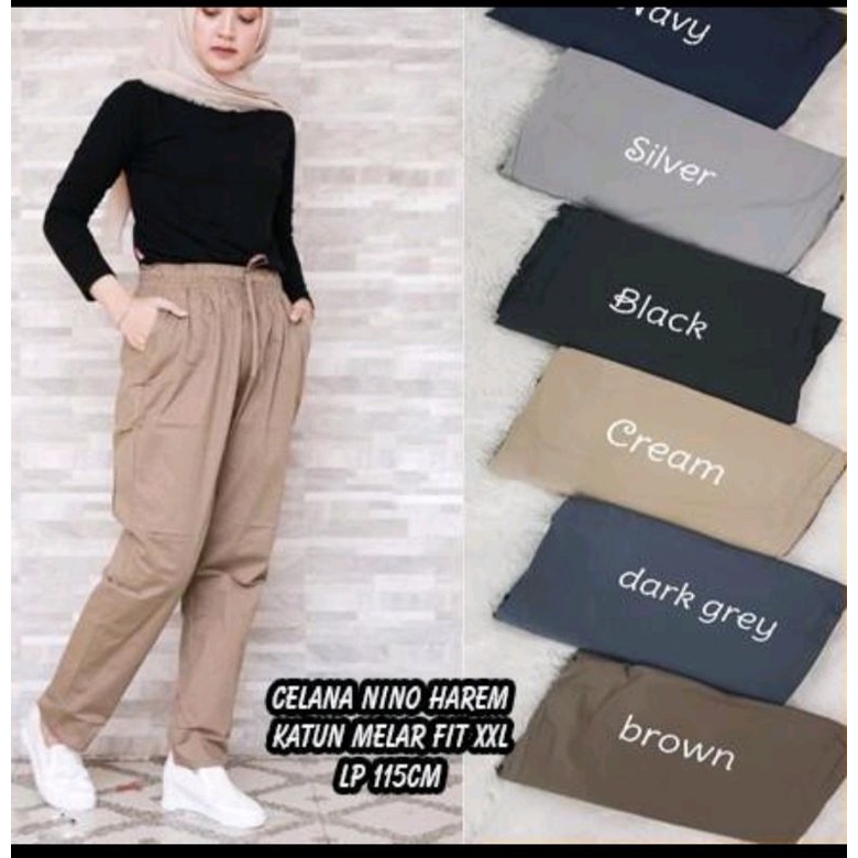 Harem Basic pants Celana Panjang Wanita