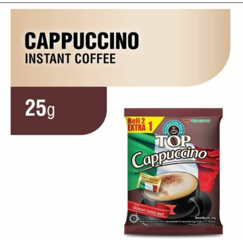 

1 rcg kopi top cappuccino 10+5 bungkus