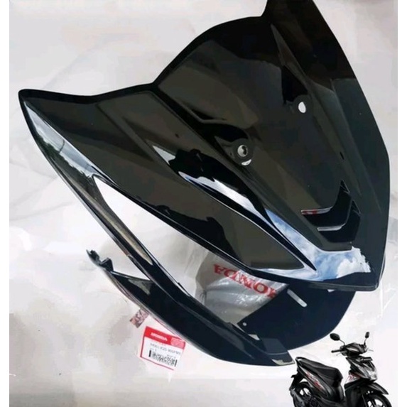 COVER KAPER TAMENG LAMPU DEPAN BEAT BIT FI INJEKSI HITAM 2012 2013 2014 2015 2016 .64301K25900FMB 64