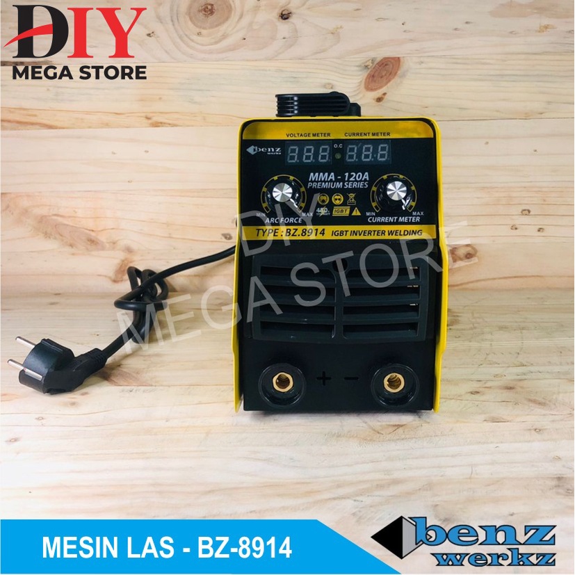 Mesin las trafo inverter 450Watt MMA 120A travo las Inverter IGBT 120A BZ-8914 travo listrik by benz