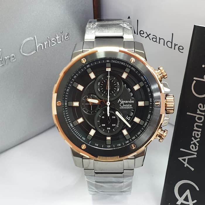 Jam Tangan Pria Alexandre Christie AC 6528 Series Original