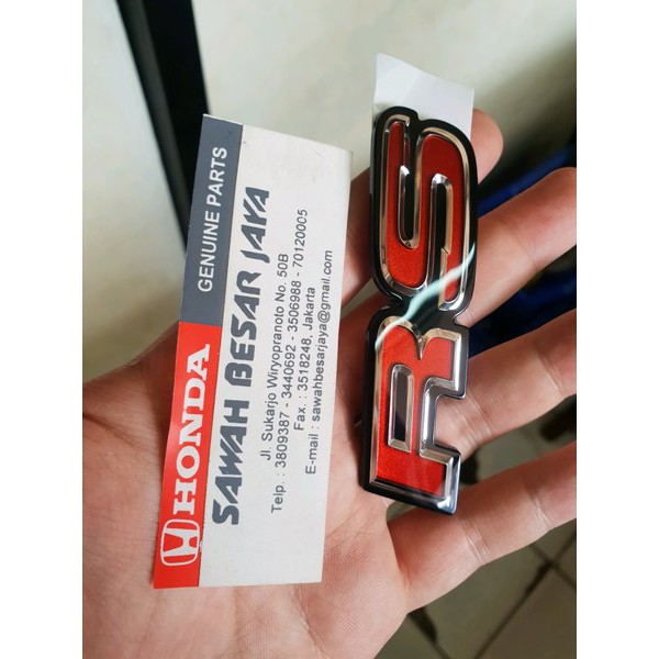 Emblem Logo Sticker RS Gril Grill Depan Honda Brio RS Facelift 2016 2017 2018 Original