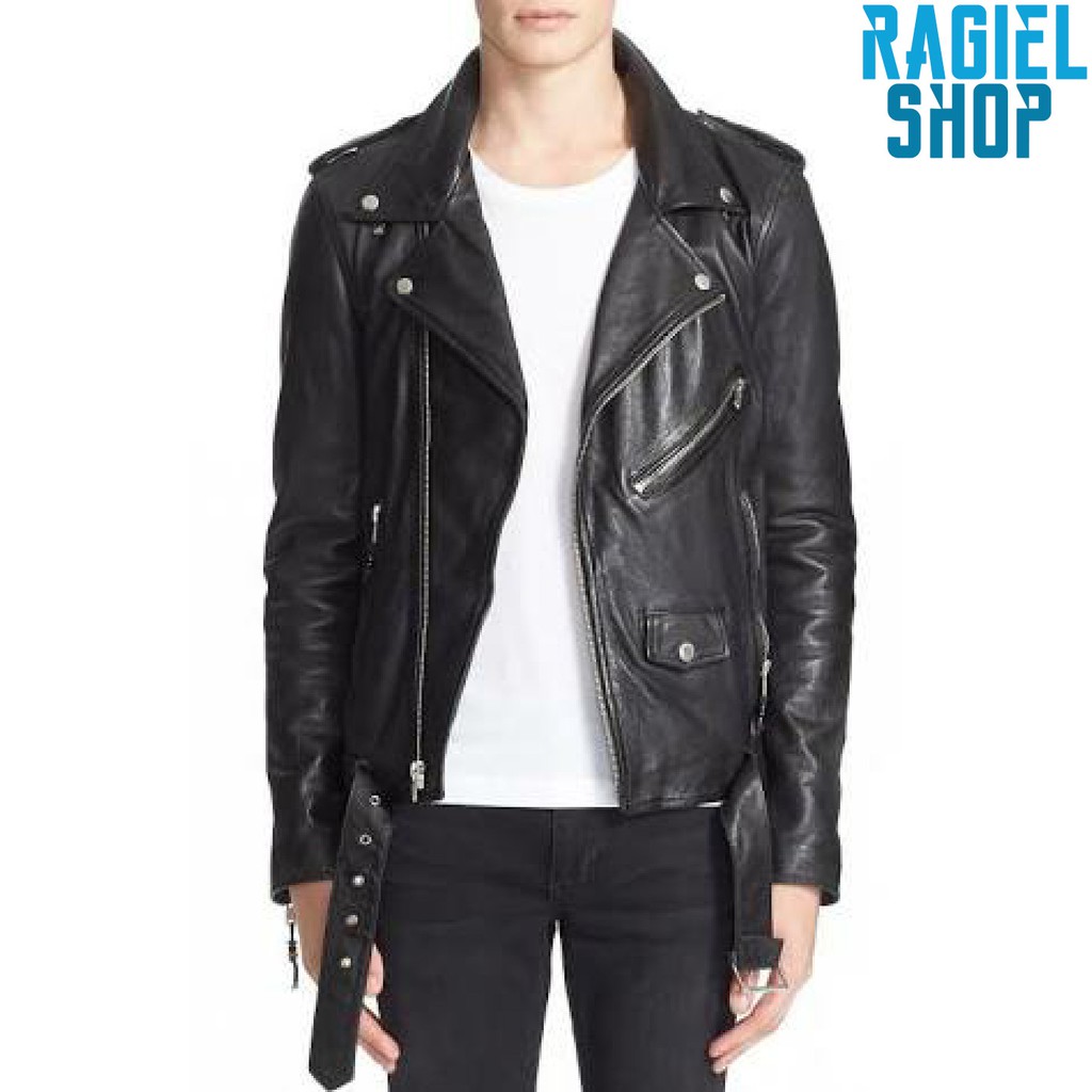 Jaket Semi Kulit Sintetis Leather Ramones Punk Rock Anak Jalanan Pria Cowok Kekinian OOTP Hitz