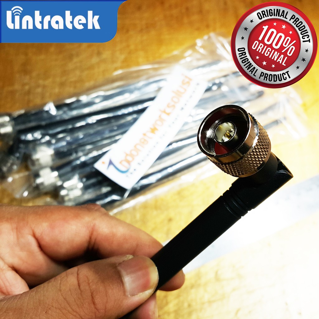 Antena Penguat Sinyal OMNI indoor Whip Stick Pendek Jengkal utk Repeater 2G 3G 4G Lintratek ORIGINAL