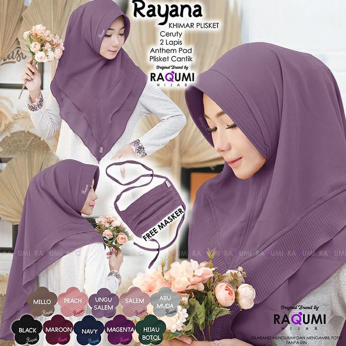 JILBAB RAYANA ORI RAQUMI HIJAB TERBARU AGUSTUS