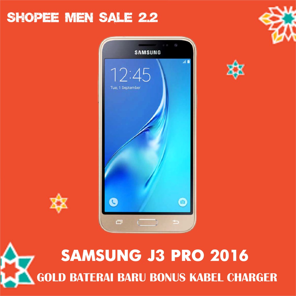 SAMSUNG J3 PRO 2016/SM J320G/Android Samsung/Bisa WA,BBM,FB Hp Murah/ iMEI Aman/ Baterai Baru Mulus