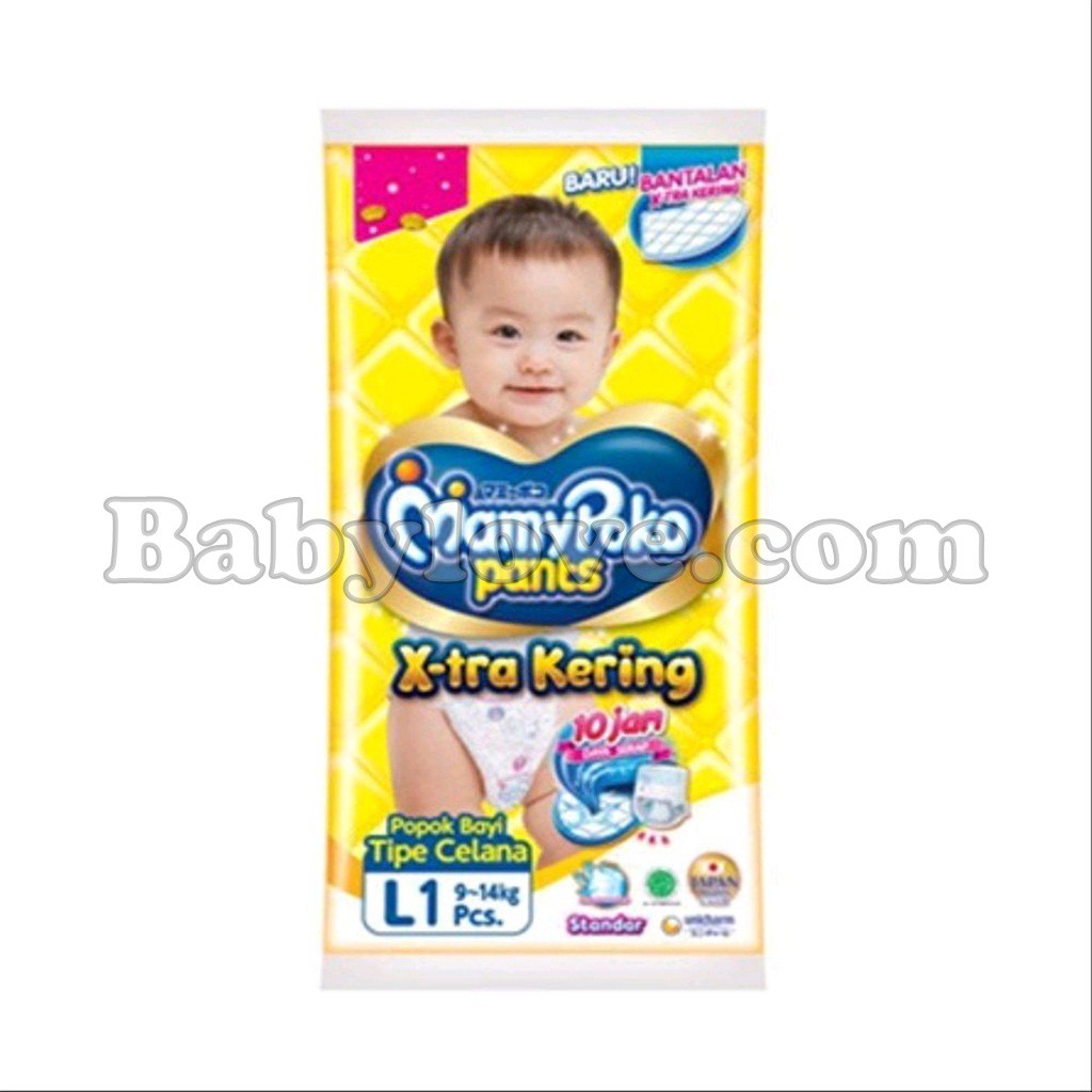 Mamypoko Pants X-tra Kering S M L XL XXL Pants X-tra Renceng Isi 10 pcs Ukuran S1 M1 L1 XL1 XXL1