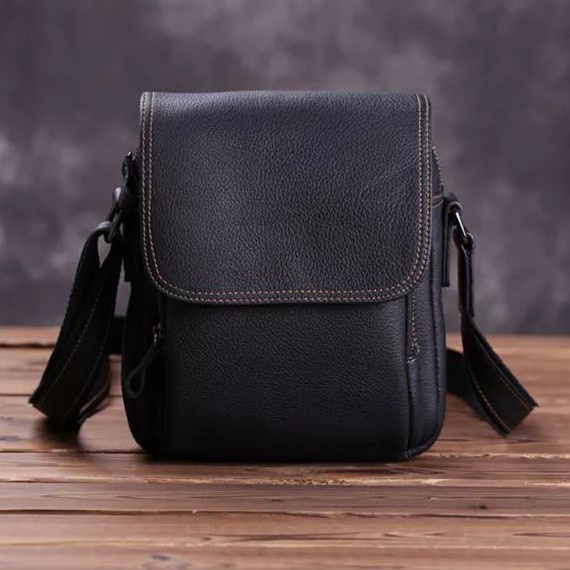Tas Kulit Pria  Selempang Kulit Asli Premium Leather - Tas Selempang Pria Kulit Asli