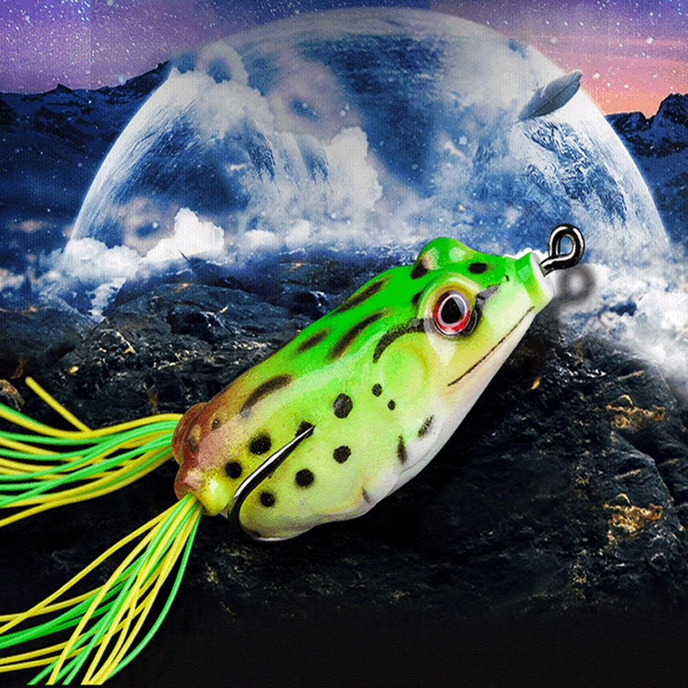 [Jianxin] 6cm 12g Frog Shape Fishing Artificial Lifelike Soft Fish Lure Bait Tackle Tool