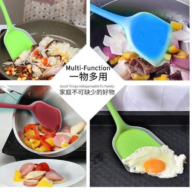 Sutil Spatula Masak Silikon Anti Lengket Tahan Panas Silicone [JY]