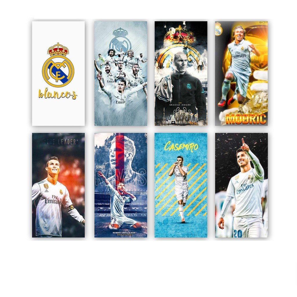 Ukran (18x30cm) pajangan hiasan dinding shabby Dekorasi ruang Rumah Poster KLUB REAL MADRID  Hiasan Kamar Wall Decor