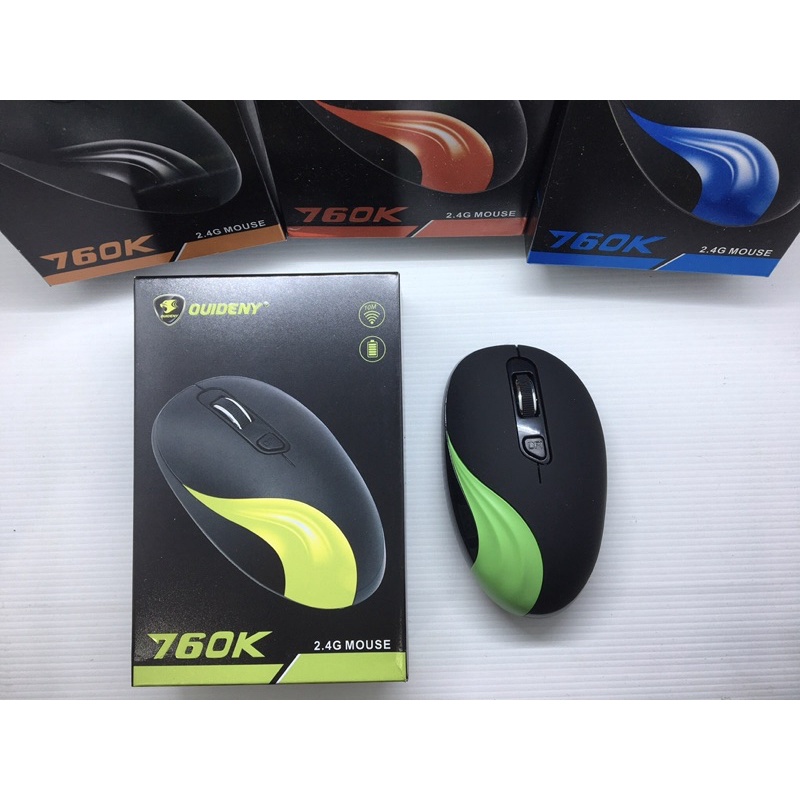 Mouse DUIDENY 760K bluetooth 2.4G 1600DPI Receiver USB untuk PC Laptop mouse wireless 760K