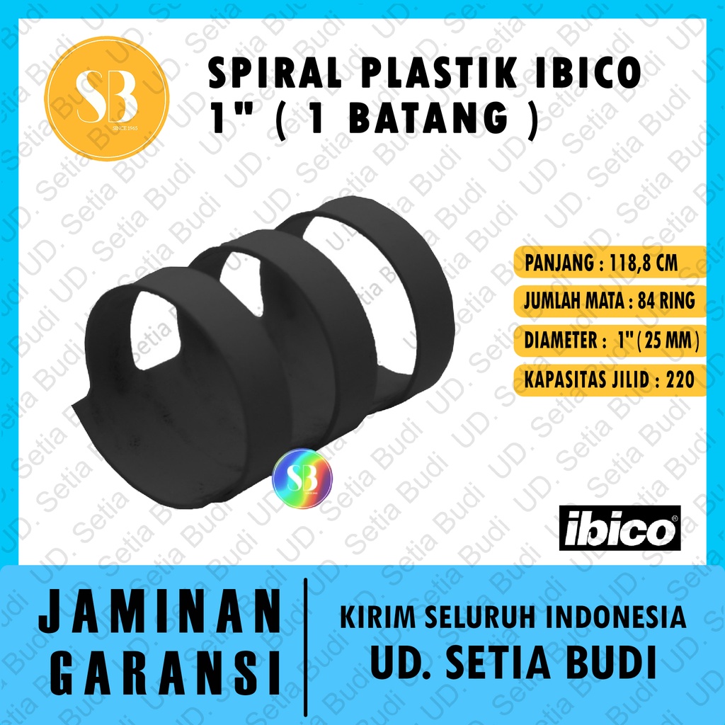 Spiral Plastik Ibico 1&quot; ( 1 Batang )