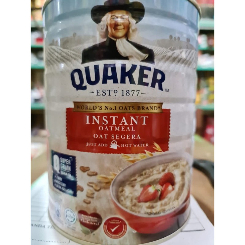 

QUAKER OATMEAL INSTANT 800GR KALENG MALAYSIA IMPORT