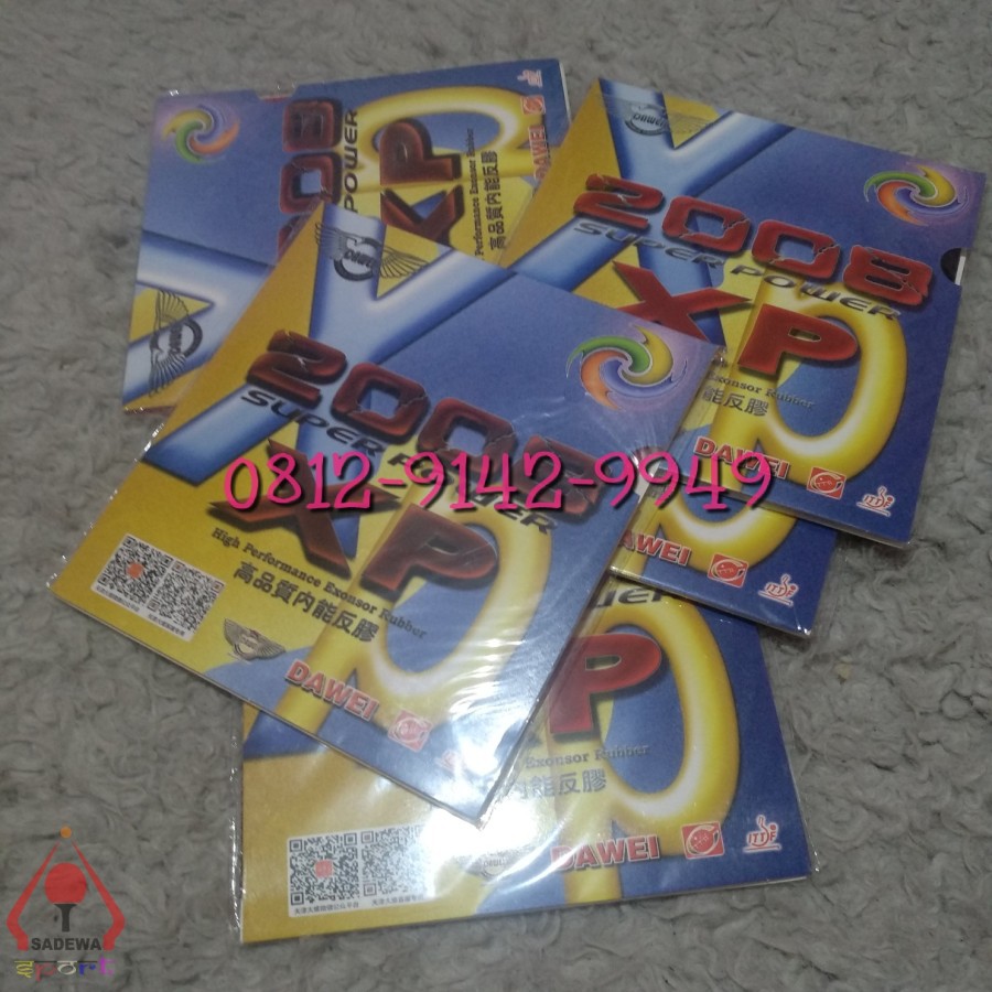 KARET PINGPONG TENIS MEJA DAWEI 2008 XP KARET BUAT SPIN KENCANG MANTAB