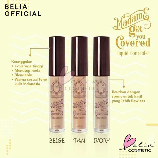 ❤ BELIA ❤ MADAME GIE Got You Covered Liquid Concealer 3gr | concealer cair madam gie