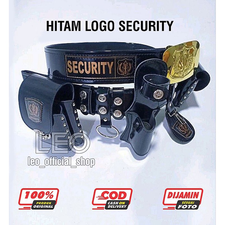 KOPEL SABUK SATPAM SECURITY FULLSET KEPALA BANGKOL IKAT PINGGANG