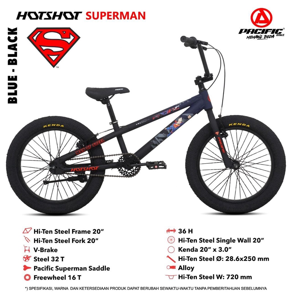 Sepeda BMX 20 Inch Pacific Hotshot Superman 3.0