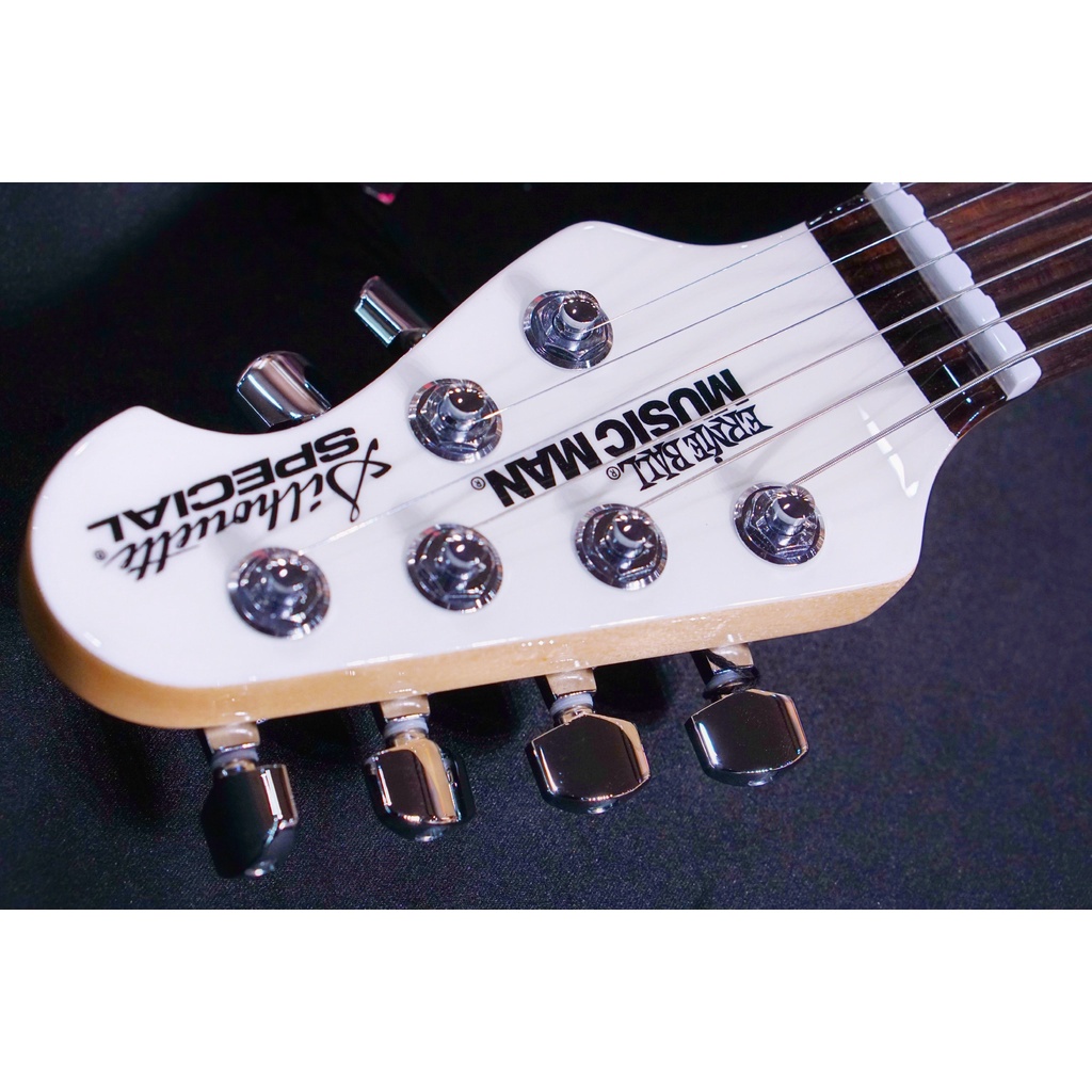 Ernie Ball Music man Silhouette Special HSS Trem - White - Rosewood Matching Headstock - White G99121