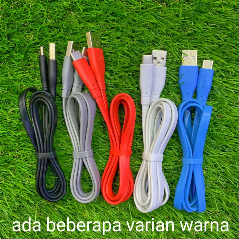 Kabel Data Vivan Type c 2.4A CBC100 Kabel Charger Vivan Tipe C fast charging