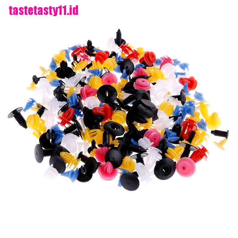 【TTID】500Pcs Mixed Auto Car Fastener Clip Bumper Fender Trim Plastic Rivet Door