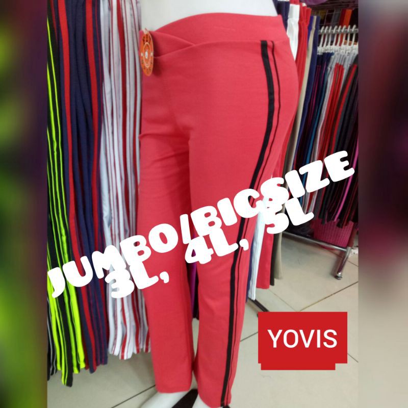 Celana Senam JUMBO/ Celana BIGSIZE 3L, 4L, 5L yovis/ celana panjang olahraga yovis/ celana senam yov