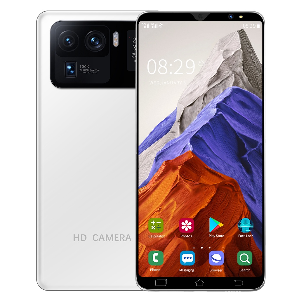 【Terbaru 2021 hp promo】Galaxy M11 Pro Android 10.0 4G/5G 6GB+128GB hp Fingerprint Garansi Resmi Gratis hp murah Ongkir handphone-Putih