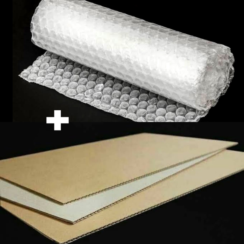 

extra packaging (bubble wrap + kardus)