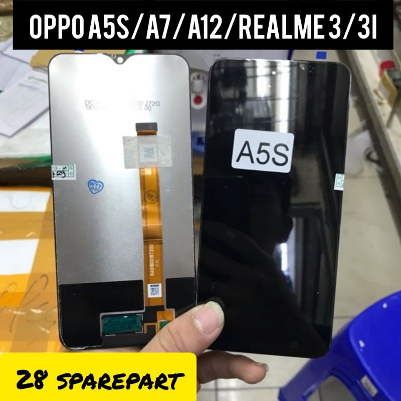 LCD FULLSET OPPO A5S / A7 / A12 / A11K - realme 3 / 3I COMPLETE