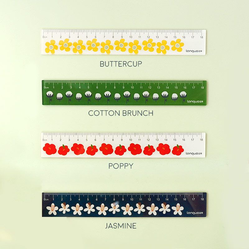 

Flower Garden 18cm Acrylic Ruler