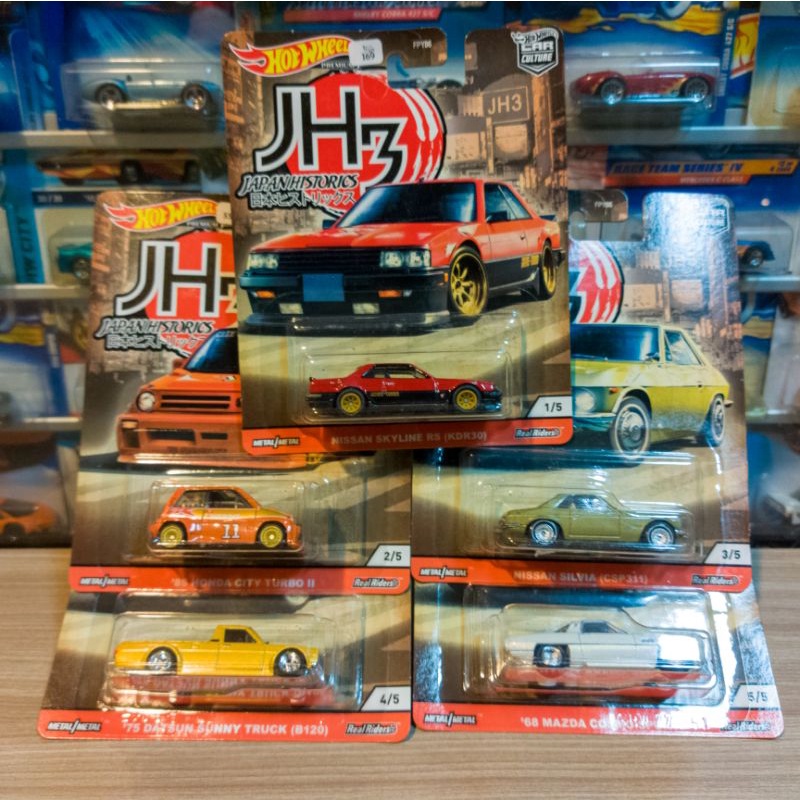 HOT WHEELS JAPAN HISTORICS 3 - 5 PCS - PREMIUM