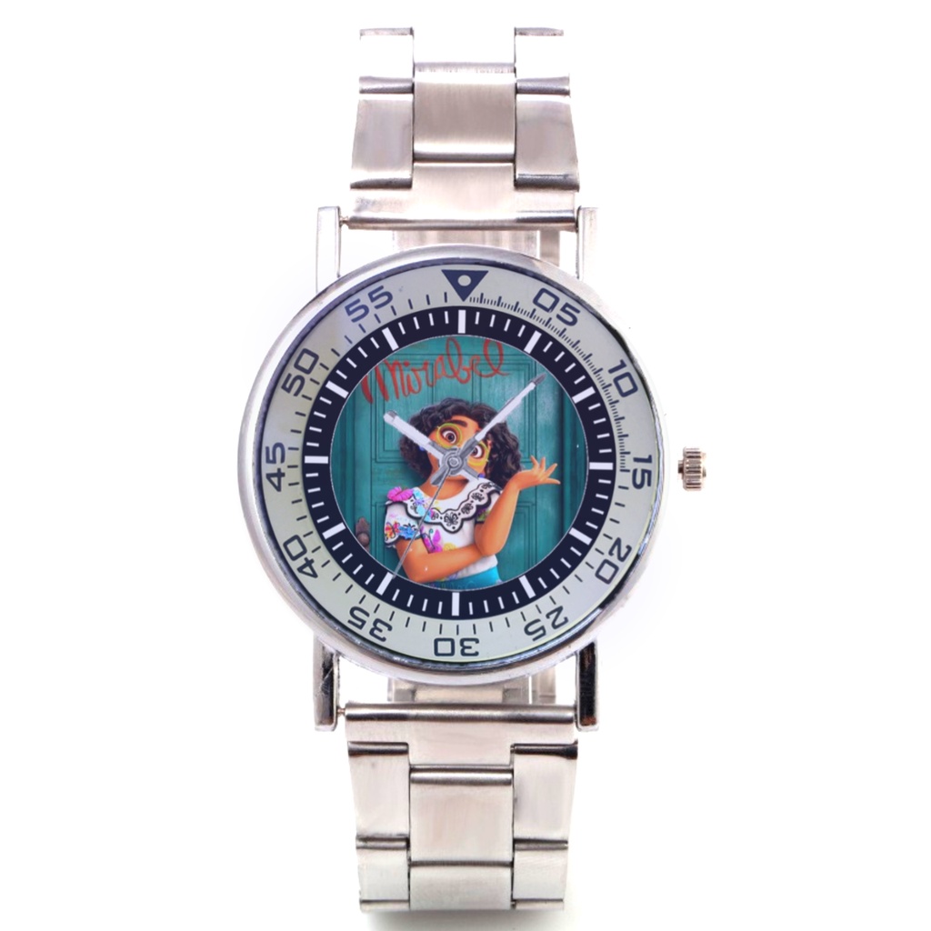 Jam Tangan Stainless Steel MIRABEL ENCANTO Custom Keren Terbaru 01 Besi Rantai Murah Meriah Unik Vir