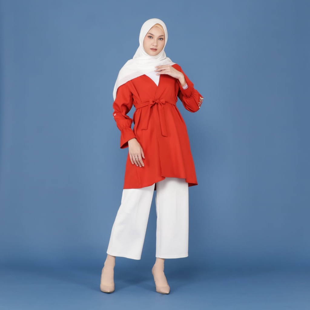 ZAHRA - Cardigan Wanita Muslim BORA CARDY BORDIR