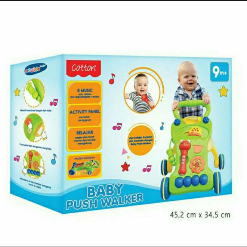 Baby Push Walker /Newbietech Baby Push Walker/Alat Bantu jalan Baby