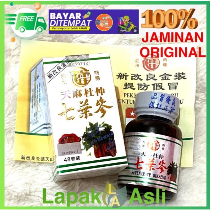OBAT CINA/OBAT TRADISIONAL/SEVEN LEAVE GINSENG(OBAT REMATIK)/Obat Rematik/Obat asam urat/Obat sakit 