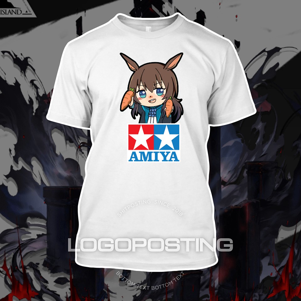 AMIYA - Kaos Tshirt Logoposting Arknights Doctor Tamiya Caster