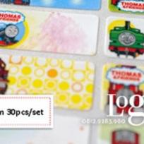 

➨ Thomas Train Sticker MEDIUM Name Label. Stiker karakter lucu nama di buku, tas, sekolah, hp, hadiah ♀