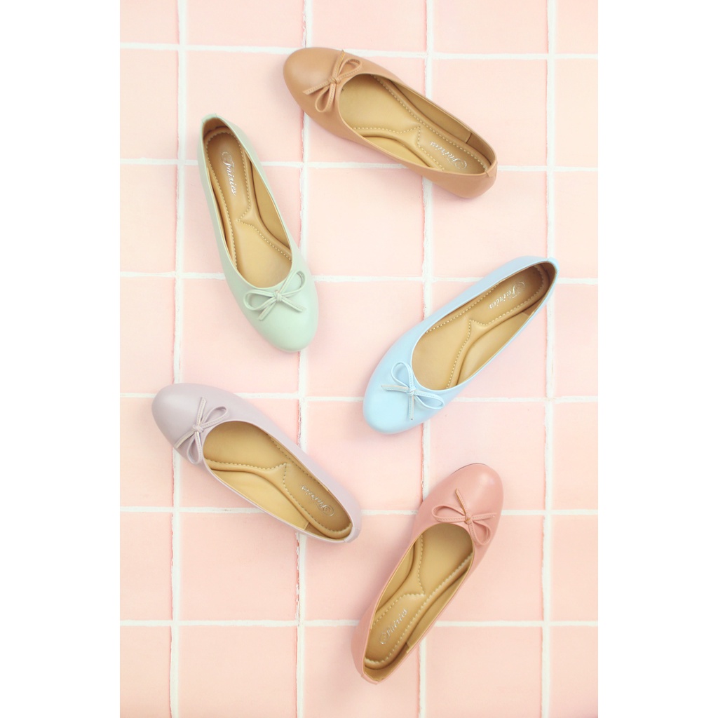 [7.7 Boombastis Sale⚡] - SEPATU WANITA FAIRIES BELLE FS009 BALLERINA FLAT SHOES PREMIUM