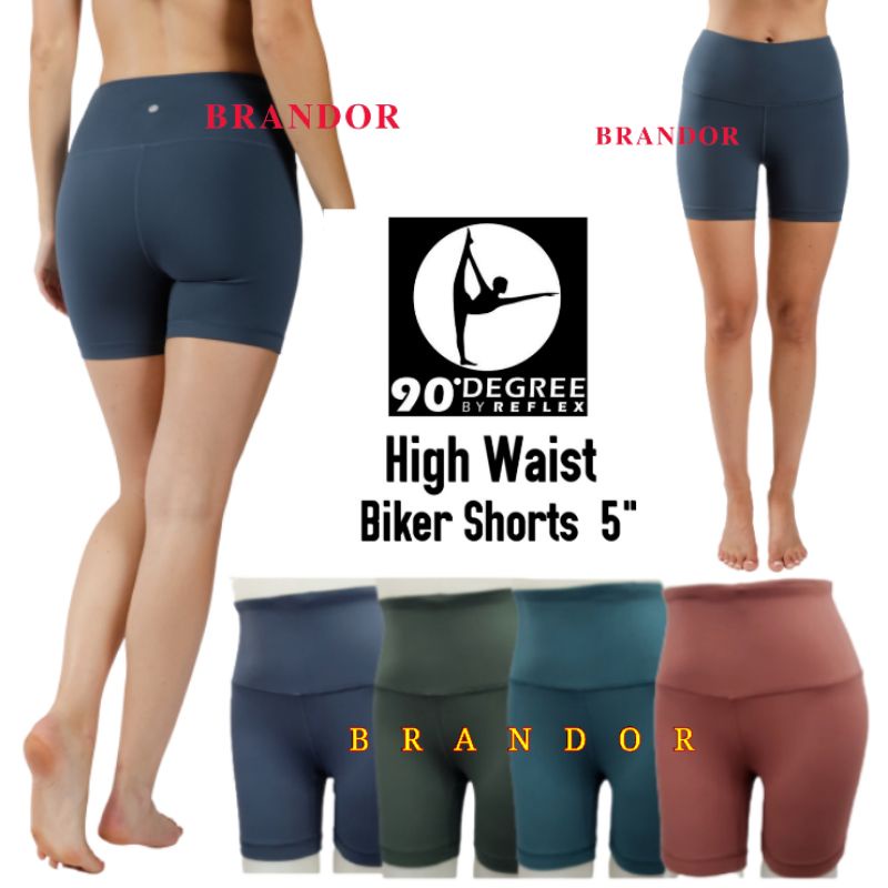 DGSH06 - HIGH WAIST BIKER - YOGA PANTS 5&quot; By DEGREE