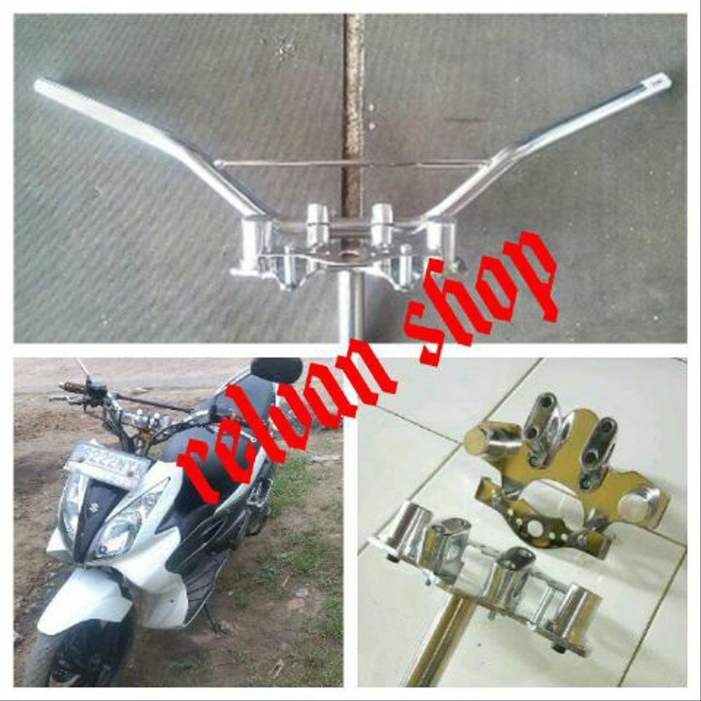 dudukan stang +stang model trail honda, yamaha & suzuki JKS15976