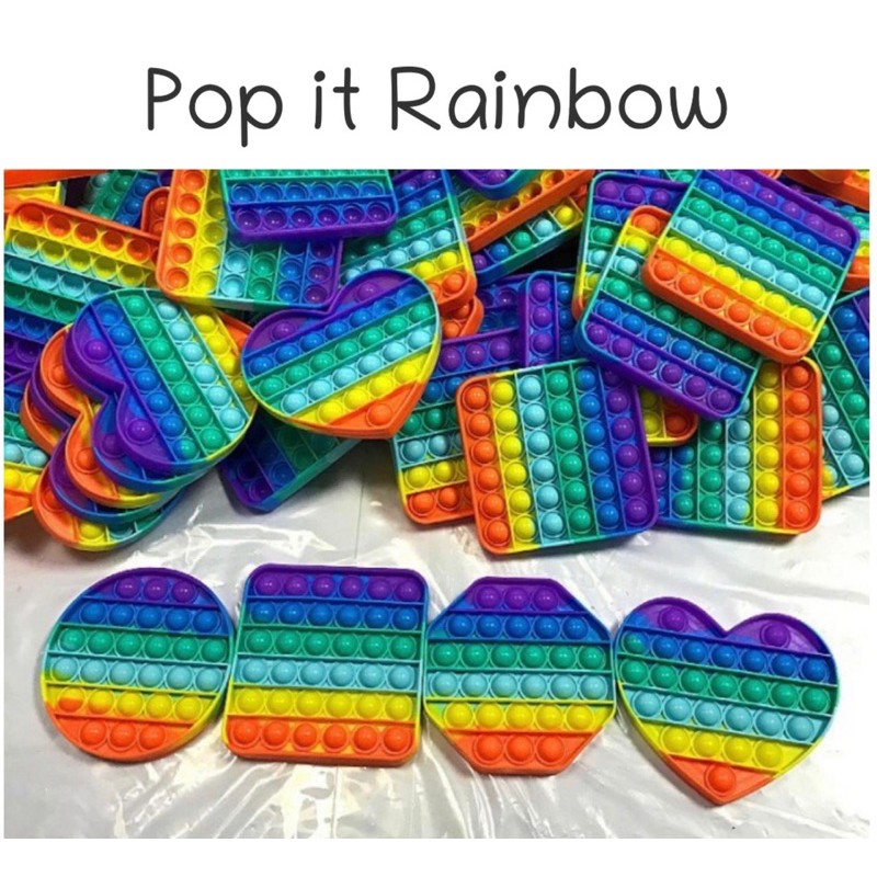 MAINAN  POP IT ( POLOS / RAINBOW / PRINT )