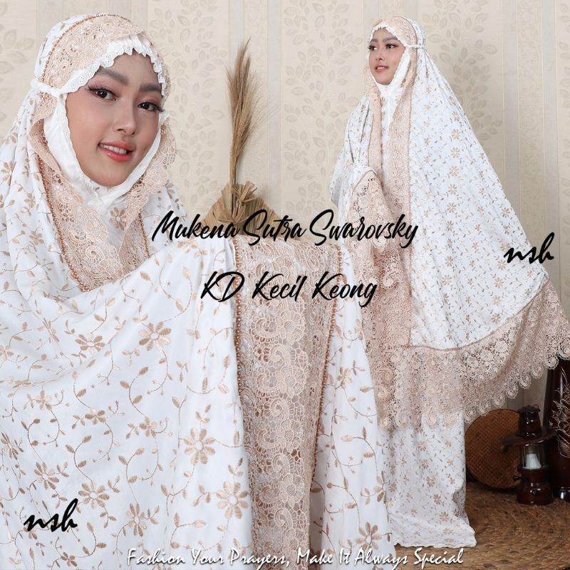 mukena sutra paris (full bordir)