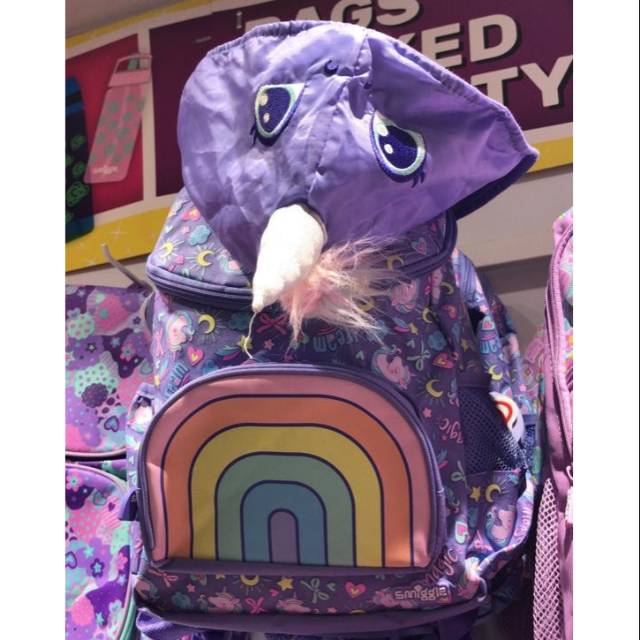 Smiggle hoodie unicorn backpack ORIGINAL